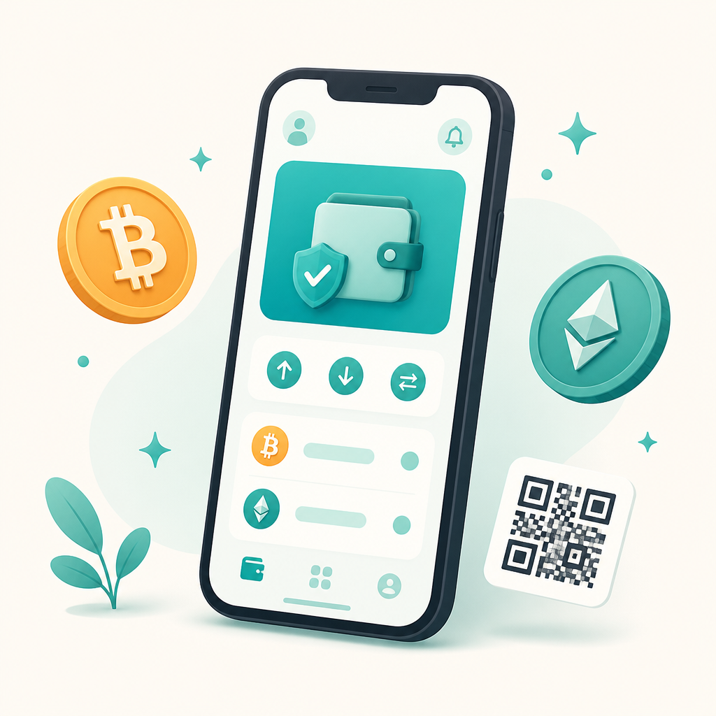 Wallet crypto sur smartphone